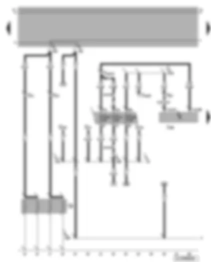 Wiring Diagram  VW BORA 2001 - Diesel direct injection system control unit - glow plugs - engine
