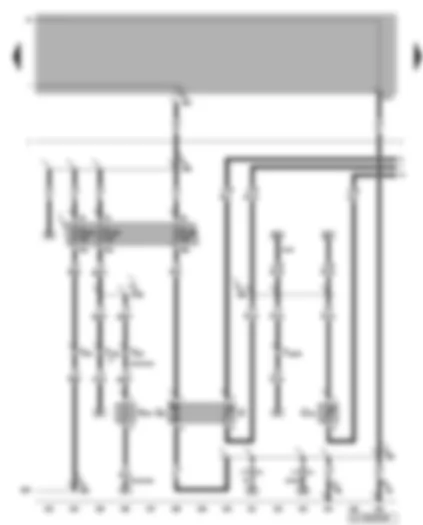 Wiring Diagram  VW BORA 2006 - Fuel pump - fuel gauge sender - coolant shortage indicator sender - heater element for crankcase breather