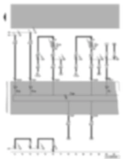 Wiring Diagram  VW BORA 2006 - Dash panel insert - turn signal warning lamp - main beam warning lamp