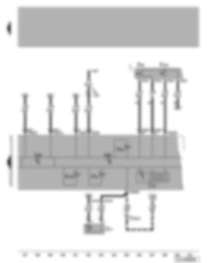 Wiring Diagram  VW BORA 2005 - Dash panel insert - electronic power control fault lamp - cruise control system warning lamp - multifunction display - ambient temperature indicator - exhaust emissions warning lamp - self-diagnosis connection