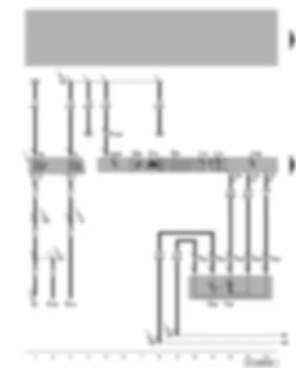 Wiring Diagram  VW BORA 2005 - Climatronic control unit - temperature flap control motor