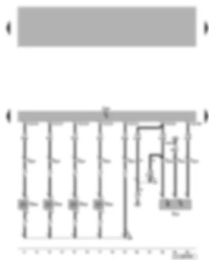 Wiring Diagram  VW BORA 2003 - Diesel direct injection system control unit - unit injector valves - Hall sender