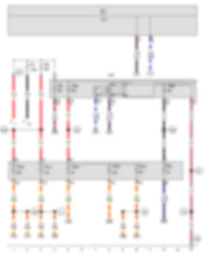 Wiring Diagram  VW BORA 2005 - Battery - Alternator - Onboard supply control unit