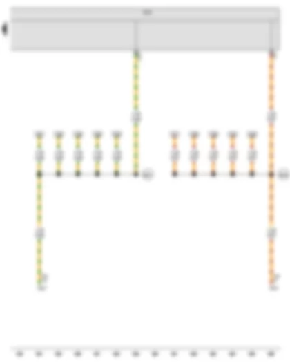 Wiring Diagram  VW BORA 2005 - Onboard supply control unit - Data bus diagnostic interface