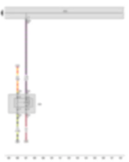 Wiring Diagram  VW BORA 2010 - Onboard supply control unit
