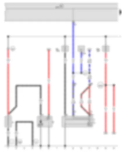 Wiring Diagram  VW BORA 2010 - Battery - Starter - Alternator - Onboard supply control unit