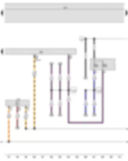 Wiring Diagram  VW BORA 2009 - Onboard supply control unit - Engine control unit