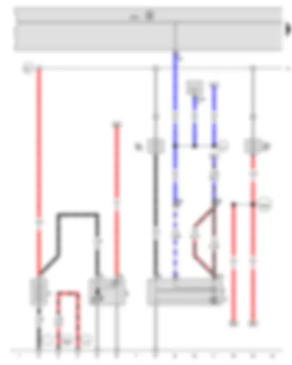 Wiring Diagram  VW BORA 2010 - Battery - Starter - Alternator - Onboard supply control unit