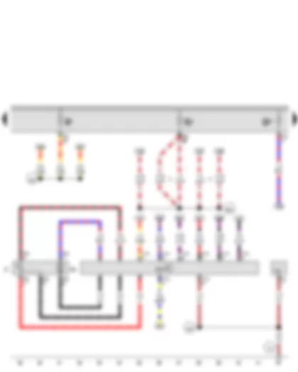 Wiring Diagram  VW BORA 2009 - Fuel gauge sender - Fuel system pressurisation pump - Fuel pump control unit