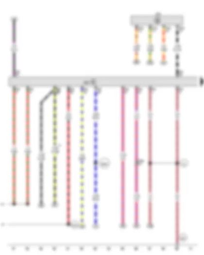 Wiring Diagram  VW BORA 2009 - Engine control unit