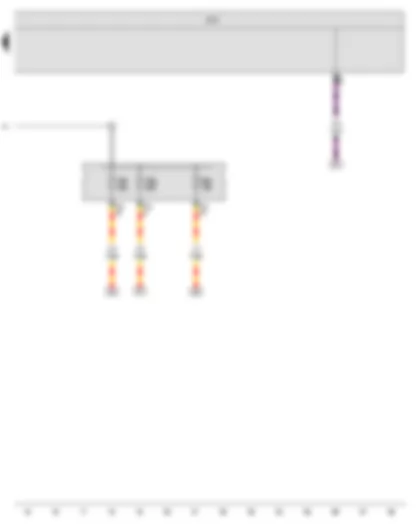 Wiring Diagram  VW BORA 2009 - Onboard supply control unit