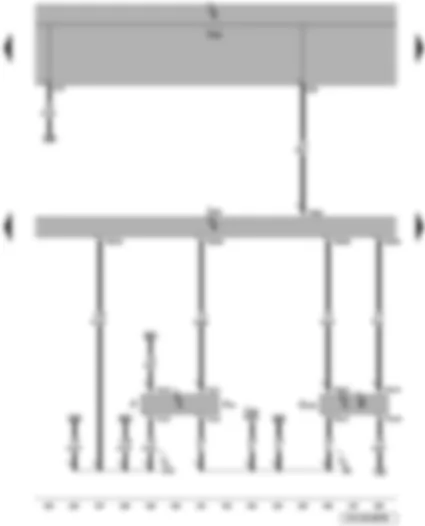 Электросхемa  VW BORA 2010 - Выключатель стоп-сигнала - выключатель педали тормоза - датчик положения педали сцепления - блок управления двигателя