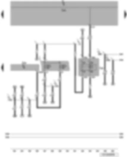 Электросхемa  VW BORA 2010 - Блок управления бортовой сети - блок управления двигателя