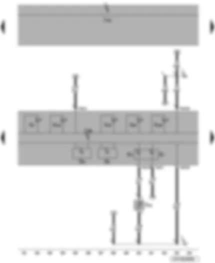Электросхемa  VW BORA 2010 - Указатель уровня топлива - указатель температуры ОЖ - тахометр - спидометр - датчик сигнализатора низкого уровня охлаждающей жидкости - блок управления комбинации приборов