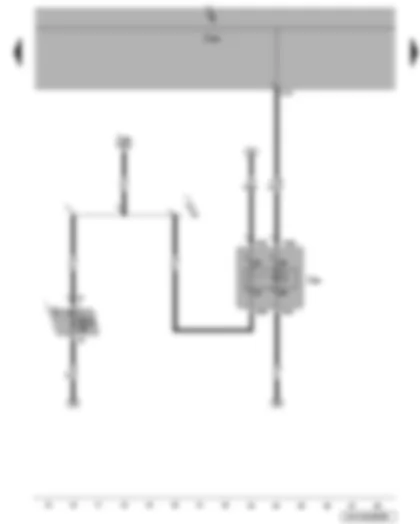 Электросхемa  VW BORA 2010 - Блок управления бортовой сети - реле 2 электропитания клеммы 15