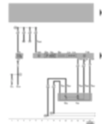 Wiring Diagram  VW BORA 1999 - Climatronic control unit - temperature flap positioning motor