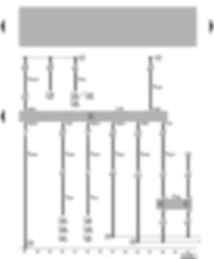 Wiring Diagram  VW BORA 1998 - Climatronic control unit - air conditioner pressure switch