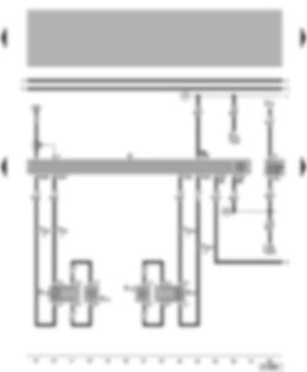 Wiring Diagram  VW BORA 1998 - Radio - rear loudspeakers