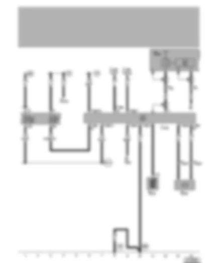 Wiring Diagram  VW BORA 1999 - Operating electronics control unit - aerial - microphone