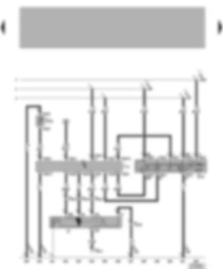 Wiring Diagram  VW BORA 1999 - Intermittent wiper switch - wiper motor - automatic intermittent wash and wipe relay