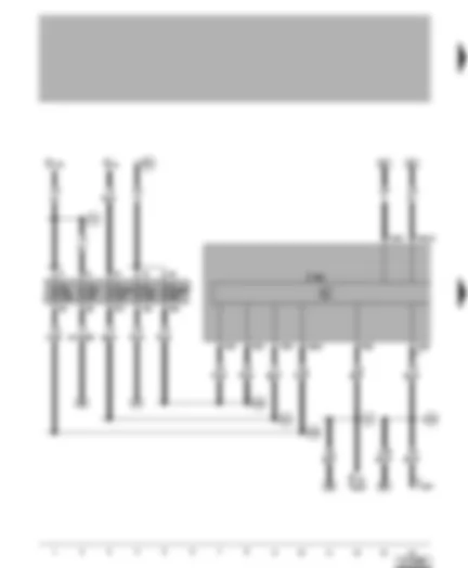 Wiring Diagram  VW BORA 2005 - Control unit with display unit for radio/navigation