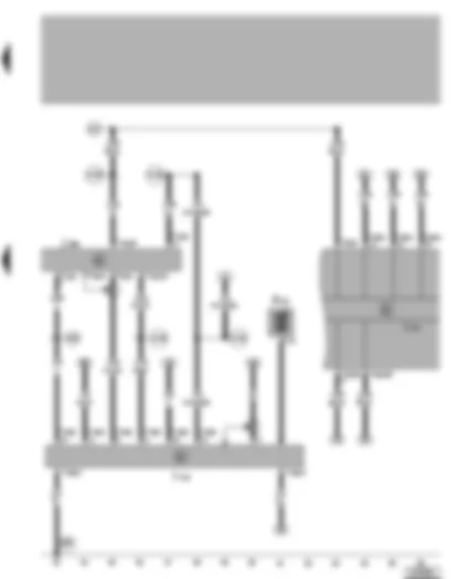 Wiring Diagram  VW BORA 2000 - Telematics control unit - operating electrconics control unit - control unit with display unit in dash panel insert
