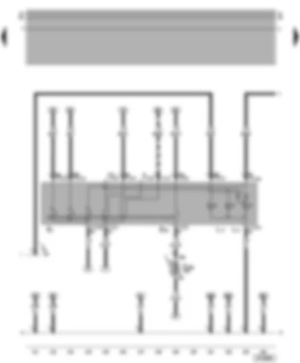 Wiring Diagram  VW BORA 2000 - Light switch - rear fog light switch