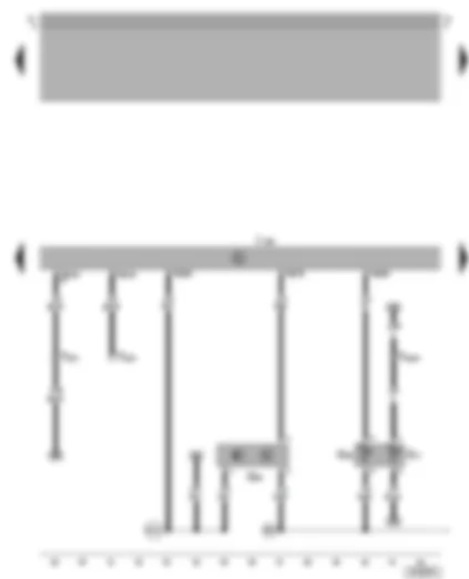 Wiring Diagram  VW BORA 2001 - Motronic control unit - coolant temperature sender - hall sender