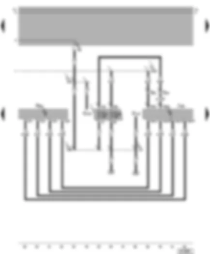Wiring Diagram  VW BORA 1999 - Motronic control unit - ignition system