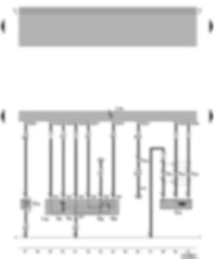 Wiring Diagram  VW BORA 1999 - Motronic control unit - throttle valve module - engine speed sender - intake air temperature sender