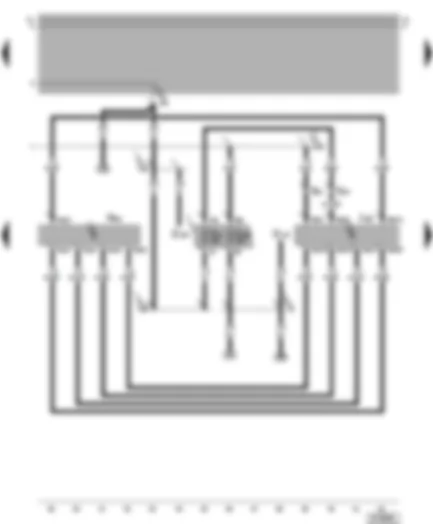 Wiring Diagram  VW BORA 1998 - Motronic control unit - ignition system