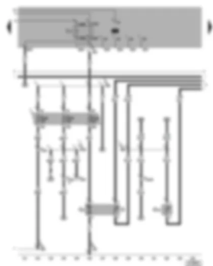 Wiring Diagram  VW BORA 1998 - Fuel pump - fuel gauge sender - coolant shortage indicator sender
