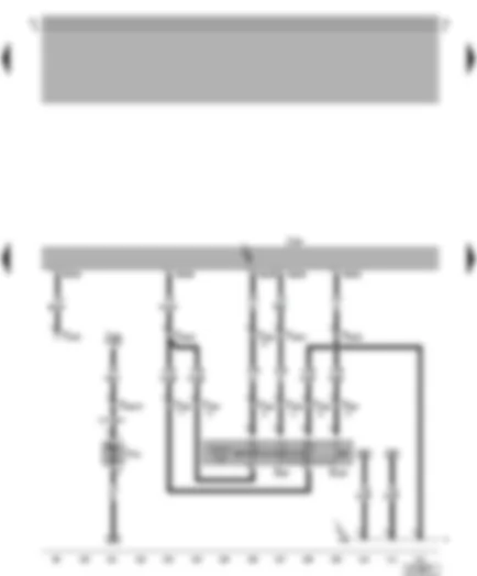 Wiring Diagram  VW BORA 2001 - Motronic control unit - cruise control system (CCS) switch - coolant continued circulation pump