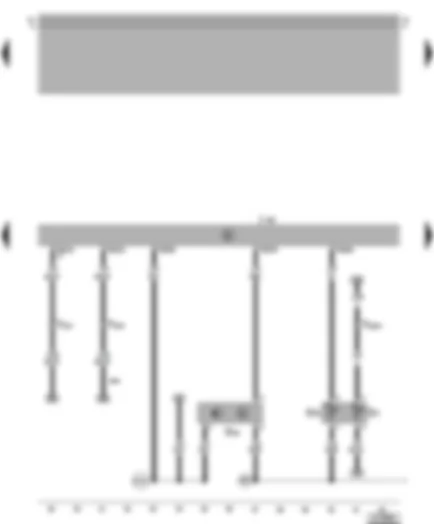 Wiring Diagram  VW BORA 1999 - Motronic control unit - coolant temperature sender - Hall sender