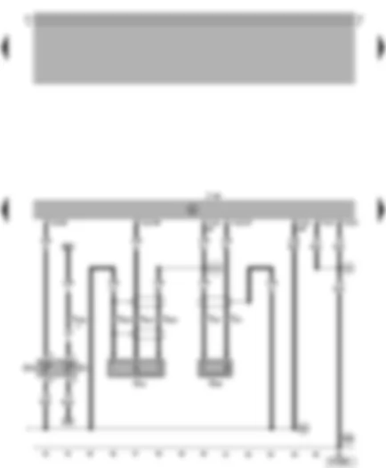 Wiring Diagram  VW BORA 2002 - Motronic control unit - coolant temperature sender - knock sensor I - knock sensor II