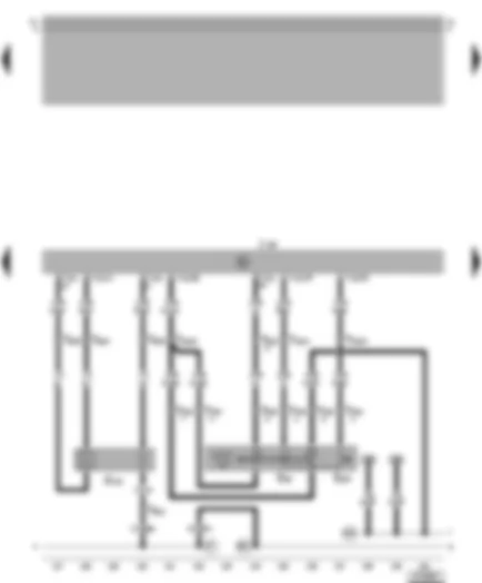 Wiring Diagram  VW BORA 2002 - Motronic control unit - cruise control switch (CCS) - Lambda probe II after catalyst