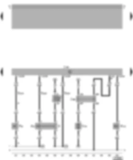 Wiring Diagram  VW BORA 2002 - Motronic control unit - secondary air pump motor - secondary air inlet valve - clutch pedal switch - brake pedal switch for CCS - brake light switch