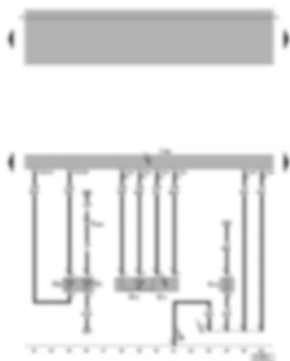 Wiring Diagram  VW BORA 2006 - Diesel direct injection system control unit - coolant temperature display sender - intake manifold pressure sender - intake manifold temperature sender - heater element for crankcase breather