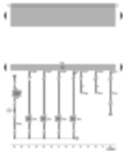 Wiring Diagram  VW BORA 2001 - Simos control unit - injectors
