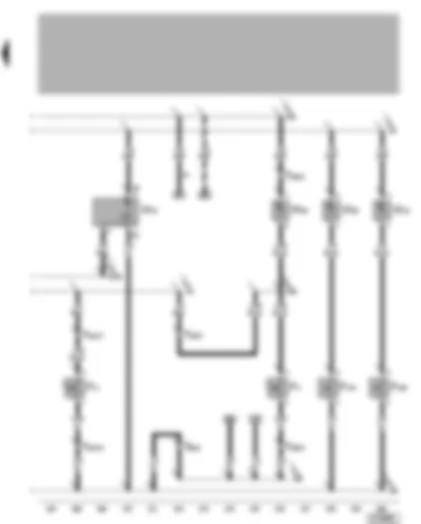 Wiring Diagram  VW BORA 2000 - Rear right reading light - right door warning lamp - illuminated vanity mirror