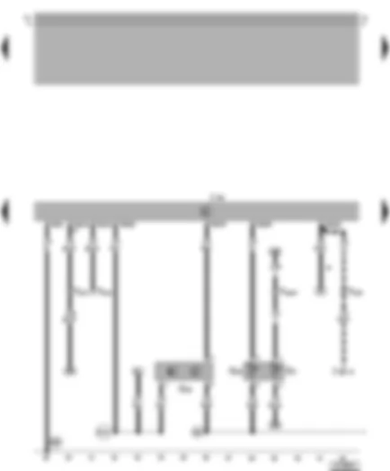 Wiring Diagram  VW BORA 2003 - Simos control unit - coolant temperature sender - Hall sender