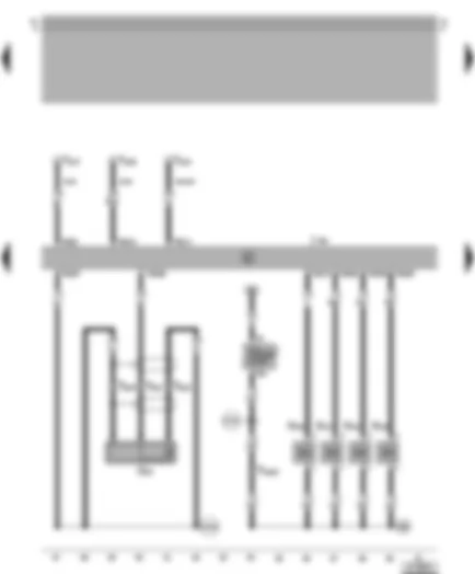 Wiring Diagram  VW BORA 2001 - Simos control unit - knock sensor - injectors