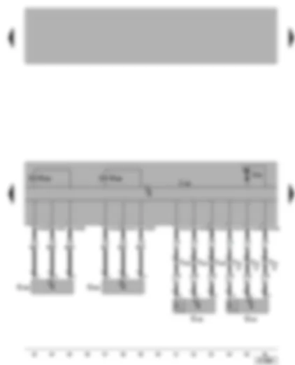 Wiring Diagram  VW BORA 2000 - ABS/ABS control unit with EDL/ ASR/ ESP - lateral acceleration sender - brake pressure sender - yaw rate sender - ABS hydraulic pump