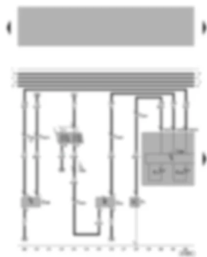 Wiring Diagram  VW BORA 2001 - Dash panel insert - oil pressure warning - oil level/oil temperature sender - speedometer sender