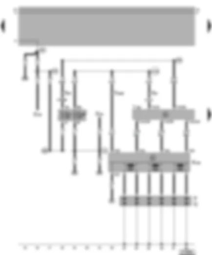 Wiring Diagram  VW BORA 2001 - Motronic control unit - ignition system