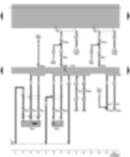 Wiring Diagram  VW BORA 1999 - Diesel direct injection system control unit - engine speed sender - needle lift sender