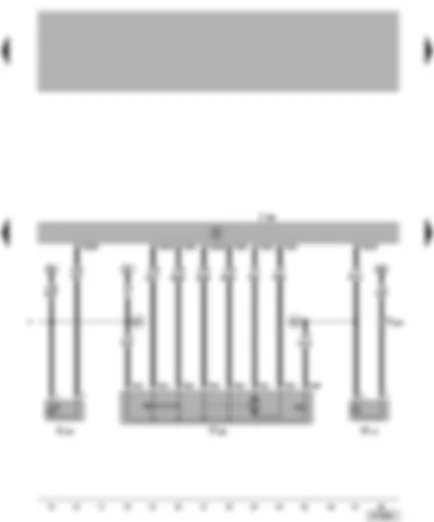 Wiring Diagram  VW BORA 2001 - Driver door control unit - driver side central locking lock unit - driver side central locking warning lamp - left door warning lamp