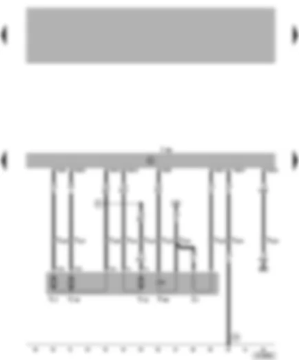 Wiring Diagram  VW BORA 2001 - Driver door control unit - electrically adjustable exterior mirror for driver door