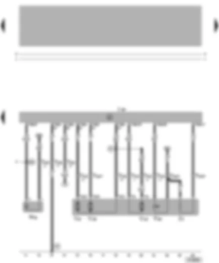 Wiring Diagram  VW BORA 2000 - Front passenger door control unit - electrically adjustable exterior mirror for front passenger door - right door warning lamp