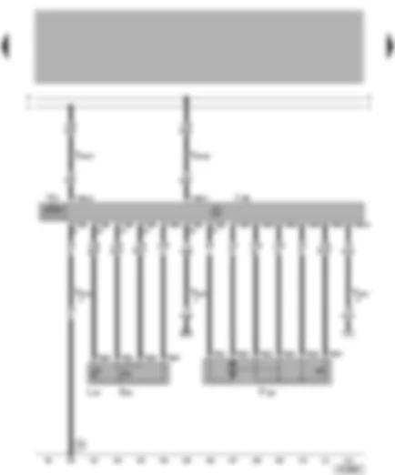 Wiring Diagram  VW BORA 2000 - Rear right door control unit - rear right door window regulator - rear right central locking lock unit